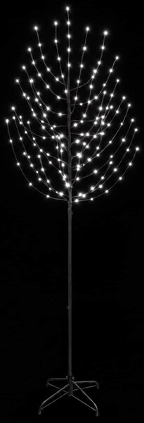LED Karácsonyi Fenyő Fekete 210 cm Acél 180 LED