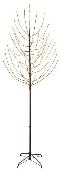 LED Karácsonyi Fenyő Fekete 47 x 240 cm Acél 220 LED