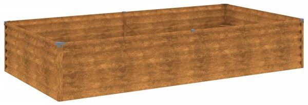 Corten acél kerti magaságyás 195x100x36 cm