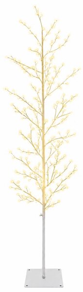 Karácsonyi LED-es nyírfa Fehér 20 x 20 x 180 cm Acél 459 LED