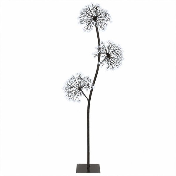 S-alakú LED-es karácsonyfa Fekete 18 x 18 x 120 cm Acél 504 LED
