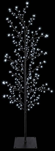 Karácsonyi LED-es nyírfa Fekete 18 x 18 x 150 cm Acél 360 LED