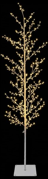 Karácsonyi LED-es nyírfa Fehér 20 x 20 x 180 cm Acél 459 LED