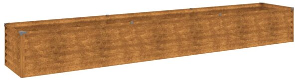 Corten acél kerti magaságyás 291 x 50 x 36 cm