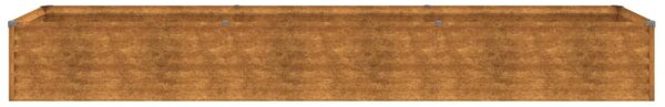 Corten acél kerti magaságyás 291 x 50 x 36 cm