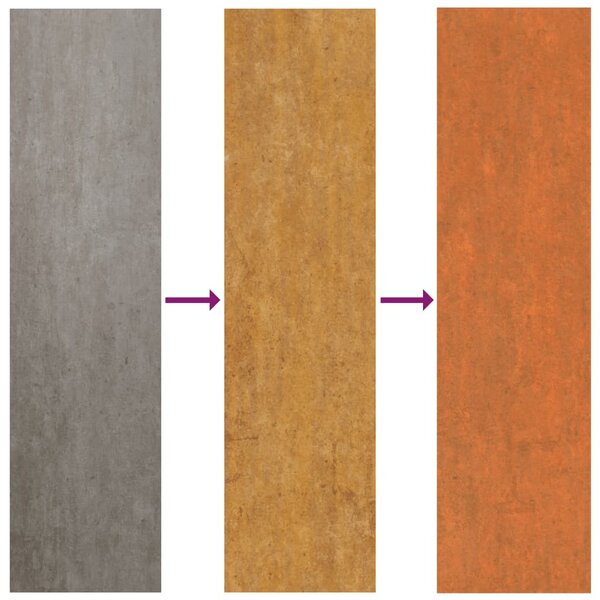 Rozsda színű színű corten acél kerti magaságyás 160x80x77 cm