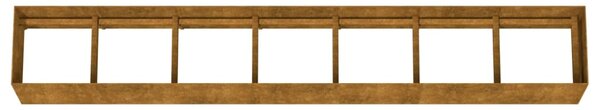 Corten acél kerti magaságyás 280x40x40 cm
