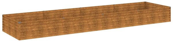 Corten acél kerti magaságyás 387x100x36 cm