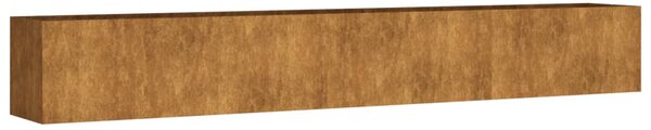 Corten acél kerti magaságyás 280x40x40 cm