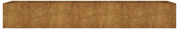 Corten acél kerti magaságyás 280 x 80 x 40 cm