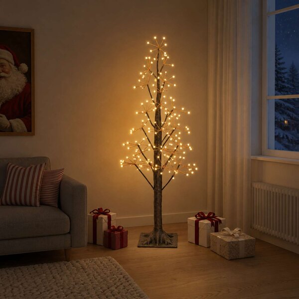 Karácsonyi csillagfény Barna 150 cm Műanyag 304 LED