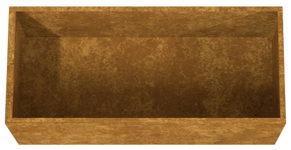 Corten acél növénytartó 62x30x29 cm
