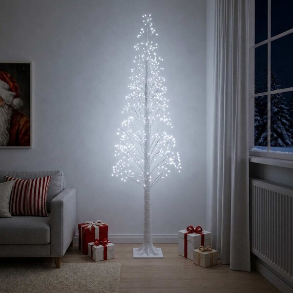 Karácsonyi csillagfény Fehér 25 x 25 x 210 cm Műanyag 560 LED