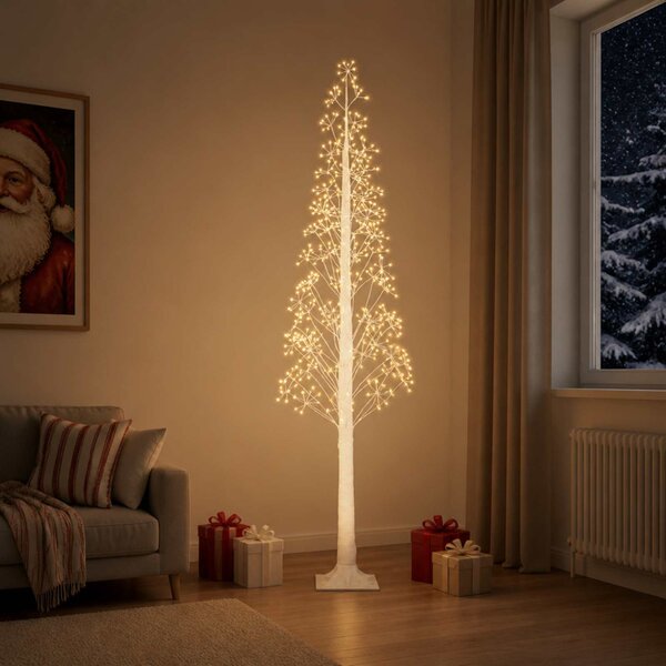 Karácsonyi csillagfény Fehér 25 x 25 x 240 cm Műanyag 688 LED