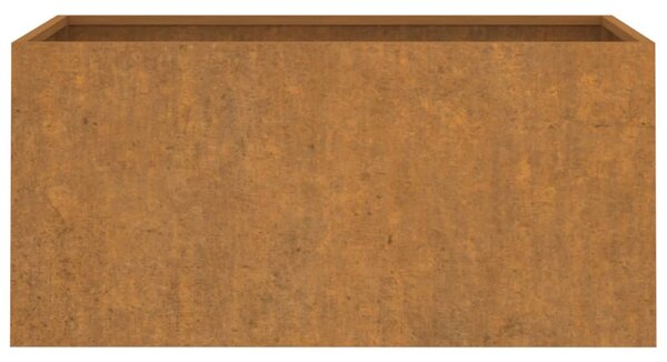 Corten acél növénytartó 62x30x29 cm