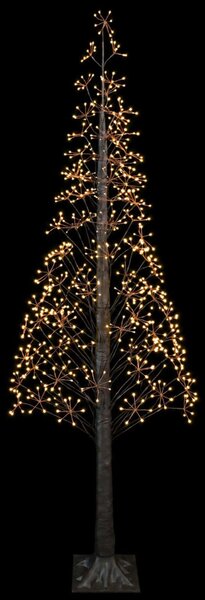 Karácsonyi csillagfény Barna 240 cm Műanyag 688 LED