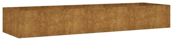Corten acél kerti magaságyás 280 x 80 x 40 cm