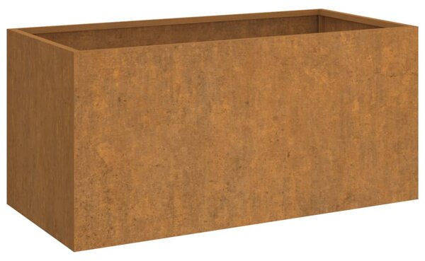 Corten acél növénytartó 62x30x29 cm
