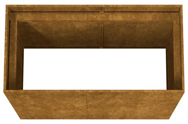 Corten acél növénytartó 40x80x80 cm