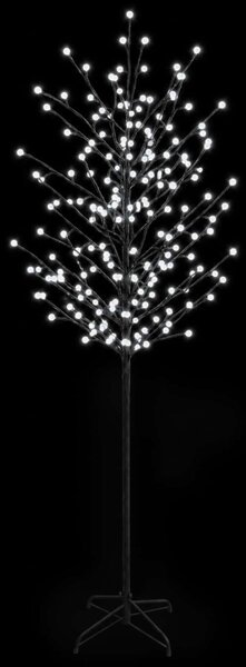 LED-es gömb karácsonyfa Fekete 47 x 210 cm Acél 250 LED