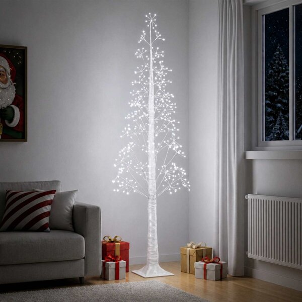 Karácsonyi csillagfény Fehér 17 x 17 x 180 cm Műanyag 432 LED