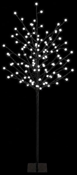 LED-es gömb karácsonyfa Fekete 18 x 18 x 120 cm Acél 150 LED