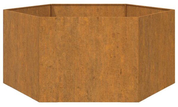 Rozsda színű corten acél növénytartó 90 x 90 x 45 cm