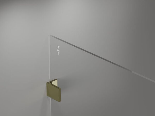 Mexen Lunar zuhanyfal Walk-in jobb 60 x 200 cm, átlátszó 8 mm, arany - 830-060-000-50-00-P