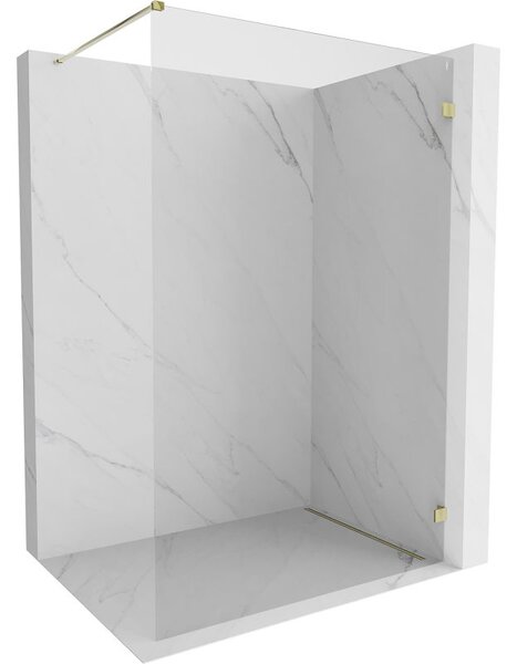 Mexen Lunar zuhanyfal Walk-in jobb 60 x 200 cm, átlátszó 8 mm, arany - 830-060-000-50-00-P