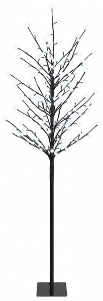 LED-es gömb karácsonyfa Fekete 180 cm Acél 220 LED
