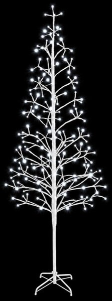 LED-es karácsonyfa Fehér 47 x 210 cm Acél 228 LED