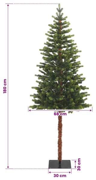 Műanyag Hajtogatós Karácsonyfa 180 cm PVC és fém Zöld