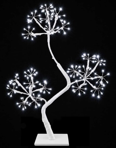 S-alakú LED-es karácsonyfa 2 db Fehér 18 x 18 x 45 cm Acél