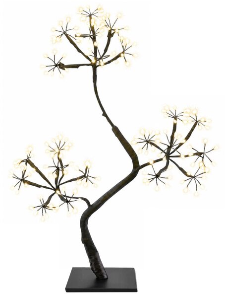 S-alakú LED-es karácsonyfa 2 db Fekete 45 cm Műanyag 336 LED