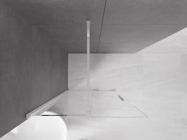 Mexen Velar Walk-in toló zuhanyfal 70 x 200 cm, átlátszó 8 mm, króm - 871-070-000-03-01