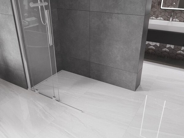 Mexen Velar Walk-in toló zuhanyfal 70 x 200 cm, átlátszó 8 mm, króm - 871-070-000-03-01