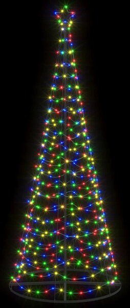 LED spirál karácsonyfa talppal EKENAS 250 cm 370 LED Többszínű