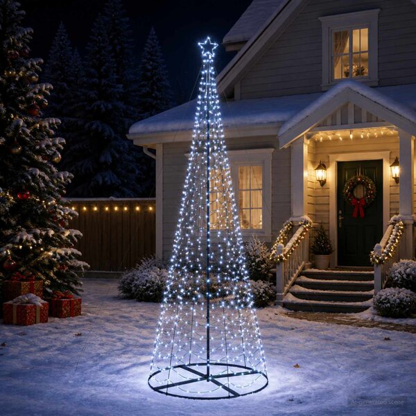 LED spirál karácsonyfa talppal EKENAS 300 cm 475 LED