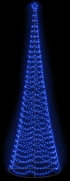 LED spirál karácsonyfa talppal EKENAS 500 cm 868 LED Kék