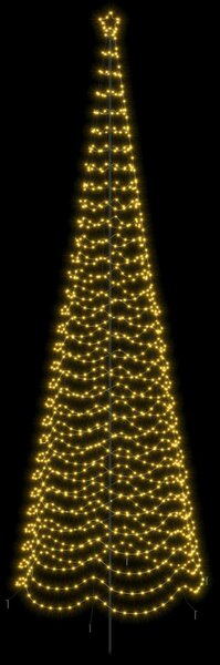 Spirális LED karácsonyfa földbe szúrható tüskével EKENAS 500 cm