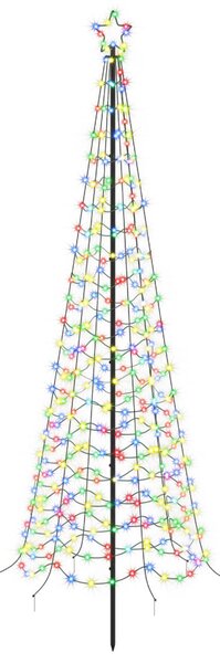 Spirális LED karácsonyfa földbe szúrható tüskével EKENAS 250 cm