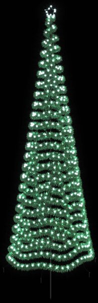 LED-es csillogó karácsonyfa földnyárssal EKENAS 400 cm 588 LED