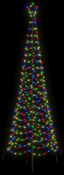 Spirális LED karácsonyfa földbe szúrható tüskével EKENAS 250 cm