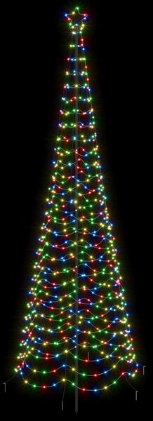 Spirális LED karácsonyfa földbe szúrható tüskével EKENAS 300 cm