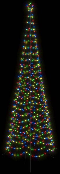Spirális LED karácsonyfa földbe szúrható tüskével EKENAS 400 cm