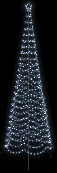 Spirális LED karácsonyfa földbe szúrható tüskével EKENAS 400 cm