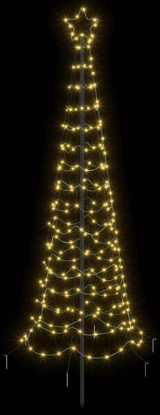Spirális LED karácsonyfa földbe szúrható tüskével EKENAS 180 cm