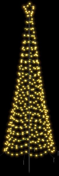 Spirális LED karácsonyfa földbe szúrható tüskével EKENAS 250 cm