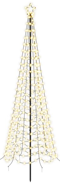 Spirális LED karácsonyfa földbe szúrható tüskével EKENAS 400 cm
