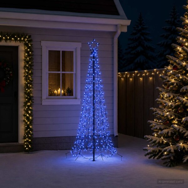Spirális LED karácsonyfa földbe szúrható tüskével EKENAS 180 cm